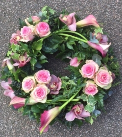 Pink Calla Lily Wreath